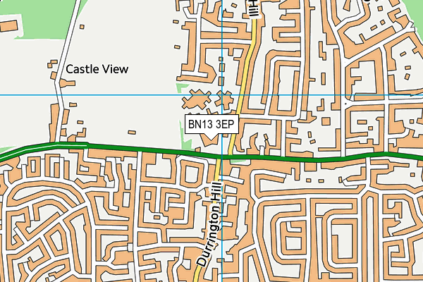 BN13 3EP map - OS VectorMap District (Ordnance Survey) BN13 3EP map - OS VectorMap District (Ordnance Survey)