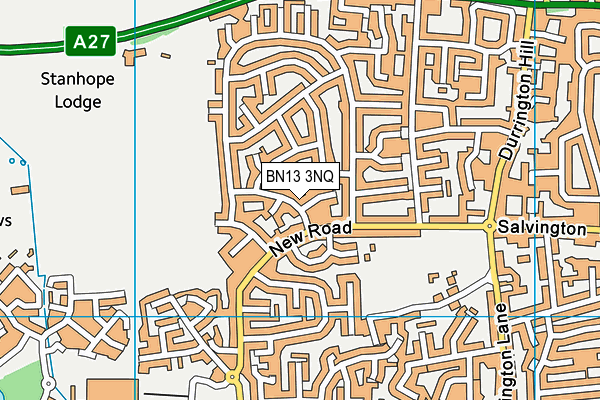 BN13 3NQ map - OS VectorMap District (Ordnance Survey) BN13 3NQ map - OS VectorMap District (Ordnance Survey)