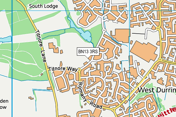 BN13 3RS map - OS VectorMap District (Ordnance Survey) BN13 3RS map - OS VectorMap District (Ordnance Survey)
