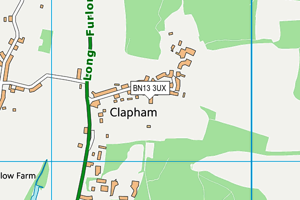BN13 3UX map - OS VectorMap District (Ordnance Survey) BN13 3UX map - OS VectorMap District (Ordnance Survey)