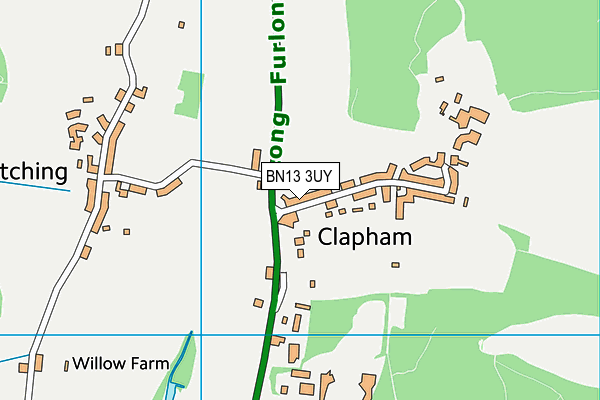 BN13 3UY map - OS VectorMap District (Ordnance Survey) BN13 3UY map - OS VectorMap District (Ordnance Survey)