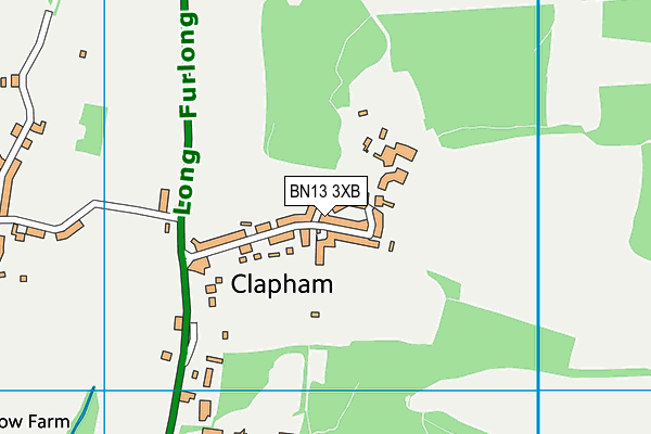 BN13 3XB map - OS VectorMap District (Ordnance Survey) BN13 3XB map - OS VectorMap District (Ordnance Survey)
