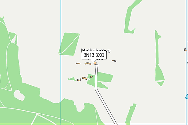 BN13 3XQ map - OS VectorMap District (Ordnance Survey) BN13 3XQ map - OS VectorMap District (Ordnance Survey)