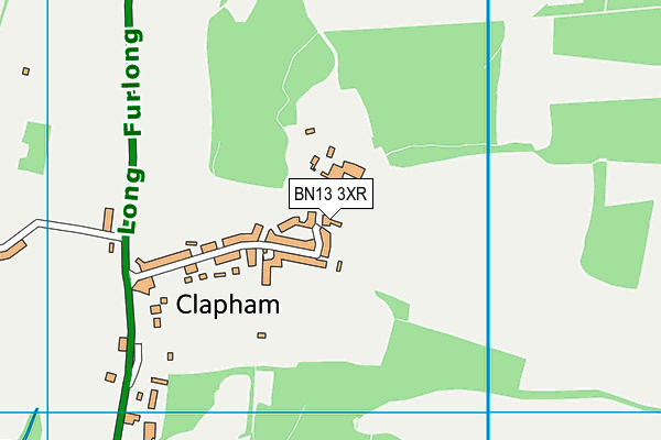 BN13 3XR map - OS VectorMap District (Ordnance Survey)