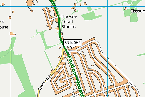 BN14 0HP map - OS VectorMap District (Ordnance Survey) BN14 0HP map - OS VectorMap District (Ordnance Survey)