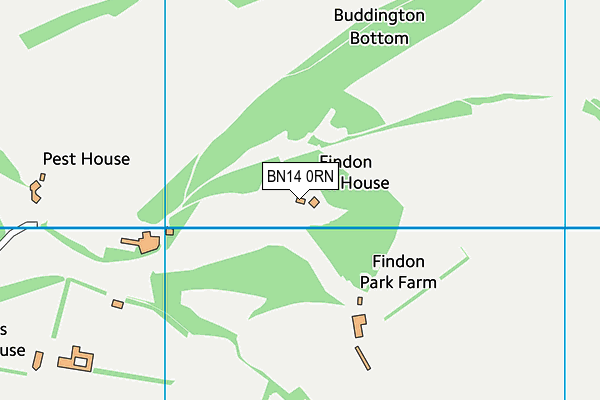 BN14 0RN map - OS VectorMap District (Ordnance Survey) BN14 0RN map - OS VectorMap District (Ordnance Survey)