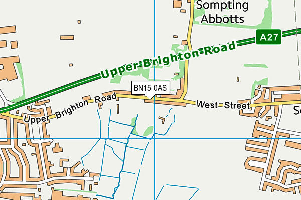 BN15 0AS map - OS VectorMap District (Ordnance Survey) BN15 0AS map - OS VectorMap District (Ordnance Survey)