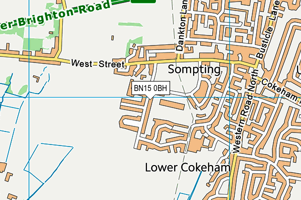 BN15 0BH map - OS VectorMap District (Ordnance Survey) BN15 0BH map - OS VectorMap District (Ordnance Survey)
