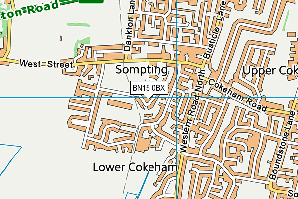 BN15 0BX map - OS VectorMap District (Ordnance Survey) BN15 0BX map - OS VectorMap District (Ordnance Survey)