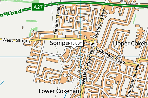 BN15 0BY map - OS VectorMap District (Ordnance Survey) BN15 0BY map - OS VectorMap District (Ordnance Survey)