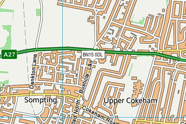 BN15 0DL map - OS VectorMap District (Ordnance Survey) BN15 0DL map - OS VectorMap District (Ordnance Survey)