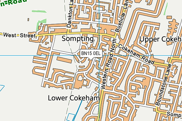 BN15 0EL map - OS VectorMap District (Ordnance Survey) BN15 0EL map - OS VectorMap District (Ordnance Survey)
