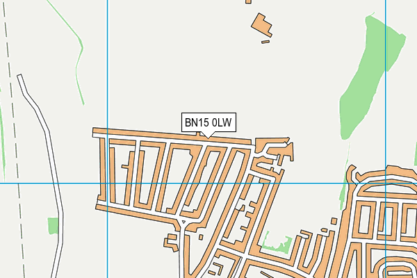 BN15 0LW map - OS VectorMap District (Ordnance Survey) BN15 0LW map - OS VectorMap District (Ordnance Survey)
