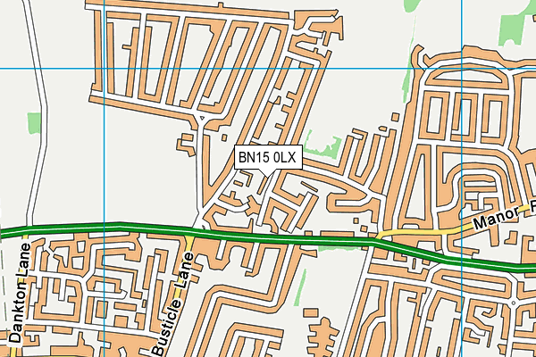 BN15 0LX map - OS VectorMap District (Ordnance Survey) BN15 0LX map - OS VectorMap District (Ordnance Survey)