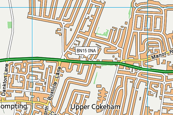 BN15 0NA map - OS VectorMap District (Ordnance Survey) BN15 0NA map - OS VectorMap District (Ordnance Survey)