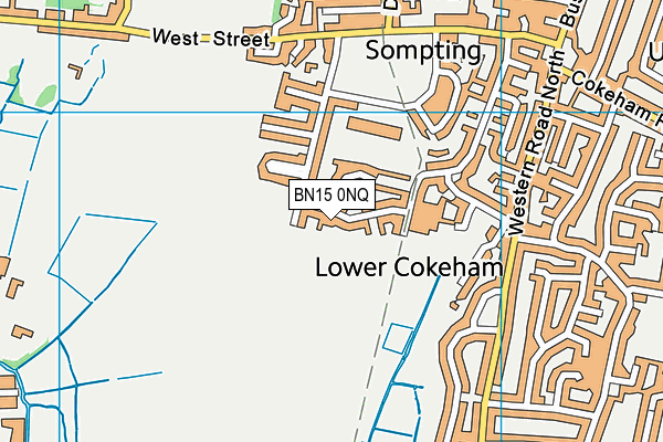 BN15 0NQ map - OS VectorMap District (Ordnance Survey) BN15 0NQ map - OS VectorMap District (Ordnance Survey)