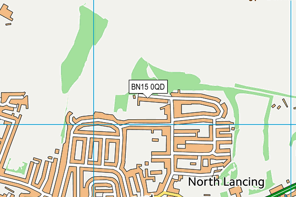 BN15 0QD map - OS VectorMap District (Ordnance Survey) BN15 0QD map - OS VectorMap District (Ordnance Survey)