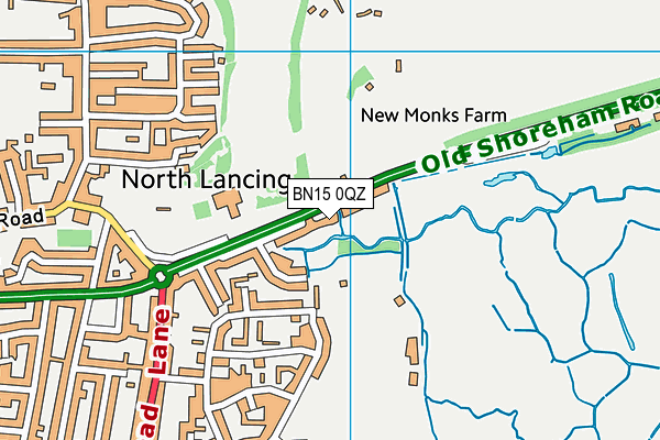 BN15 0QZ map - OS VectorMap District (Ordnance Survey) BN15 0QZ map - OS VectorMap District (Ordnance Survey)