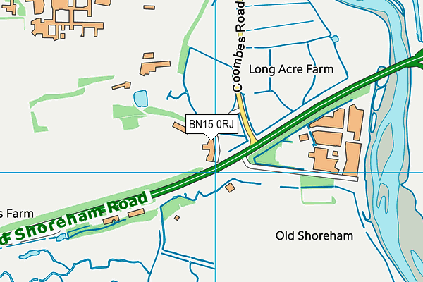 BN15 0RJ map - OS VectorMap District (Ordnance Survey) BN15 0RJ map - OS VectorMap District (Ordnance Survey)
