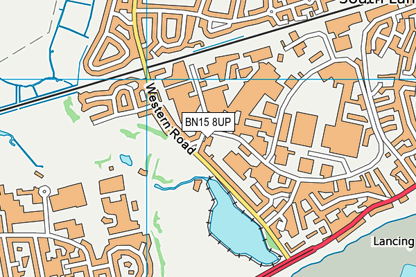 BN15 8UP map - OS VectorMap District (Ordnance Survey) BN15 8UP map - OS VectorMap District (Ordnance Survey)