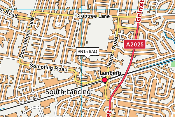 BN15 9AQ map - OS VectorMap District (Ordnance Survey) BN15 9AQ map - OS VectorMap District (Ordnance Survey)
