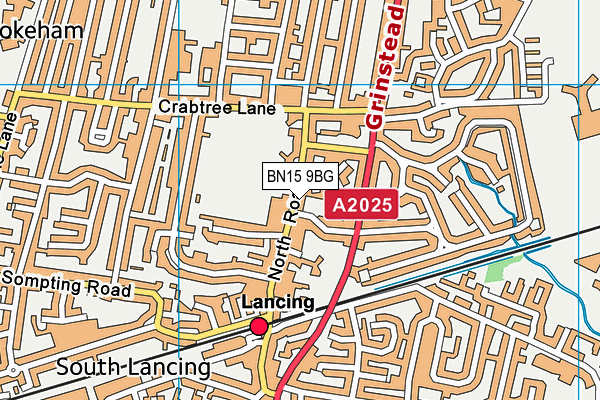 BN15 9BG map - OS VectorMap District (Ordnance Survey) BN15 9BG map - OS VectorMap District (Ordnance Survey)