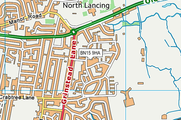 BN15 9HA map - OS VectorMap District (Ordnance Survey) BN15 9HA map - OS VectorMap District (Ordnance Survey)