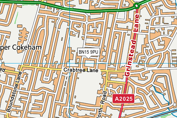 BN15 9PU map - OS VectorMap District (Ordnance Survey) BN15 9PU map - OS VectorMap District (Ordnance Survey)