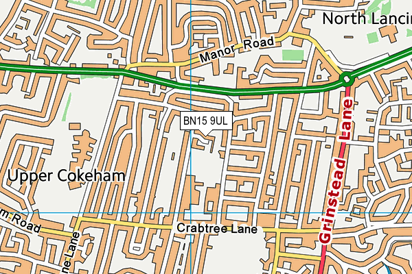 BN15 9UL map - OS VectorMap District (Ordnance Survey) BN15 9UL map - OS VectorMap District (Ordnance Survey)