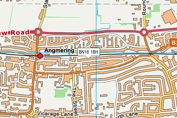 BN16 1BH map - OS VectorMap District (Ordnance Survey) BN16 1BH map - OS VectorMap District (Ordnance Survey)