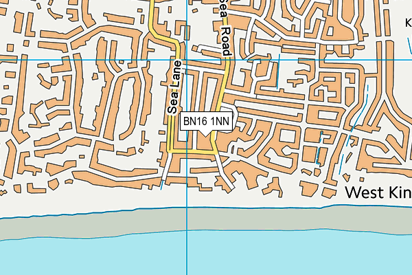 BN16 1NN map - OS VectorMap District (Ordnance Survey) BN16 1NN map - OS VectorMap District (Ordnance Survey)