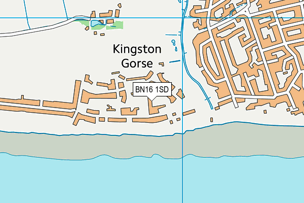 BN16 1SD map - OS VectorMap District (Ordnance Survey) BN16 1SD map - OS VectorMap District (Ordnance Survey)