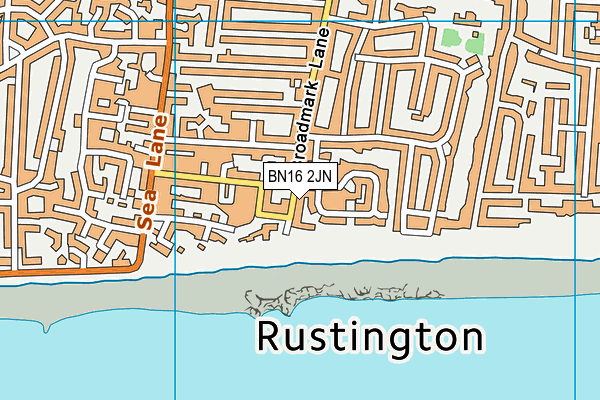 BN16 2JN map - OS VectorMap District (Ordnance Survey) BN16 2JN map - OS VectorMap District (Ordnance Survey)