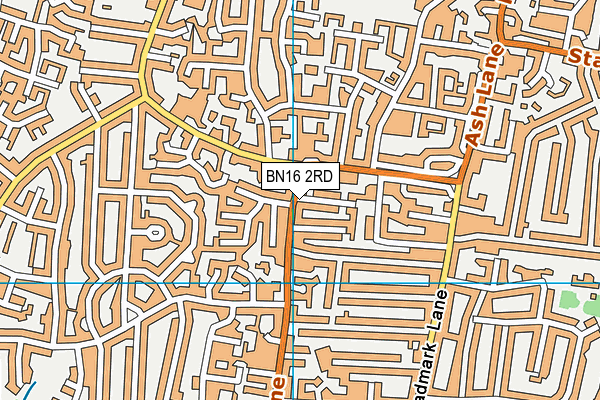 BN16 2RD map - OS VectorMap District (Ordnance Survey) BN16 2RD map - OS VectorMap District (Ordnance Survey)