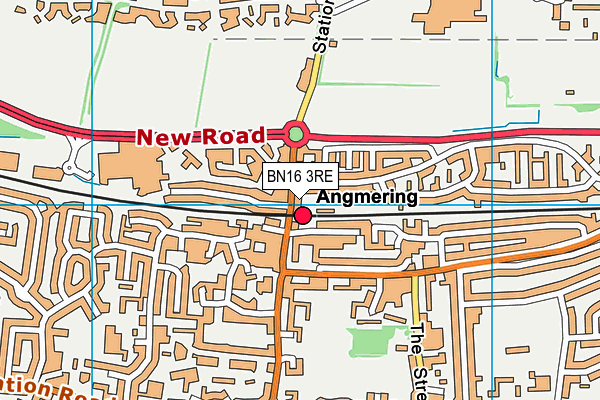 BN16 3RE map - OS VectorMap District (Ordnance Survey) BN16 3RE map - OS VectorMap District (Ordnance Survey)