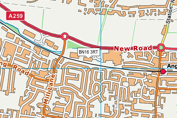 BN16 3RT map - OS VectorMap District (Ordnance Survey) BN16 3RT map - OS VectorMap District (Ordnance Survey)