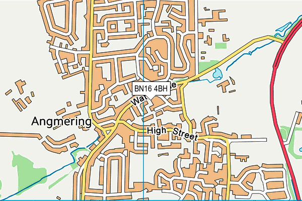 BN16 4BH map - OS VectorMap District (Ordnance Survey) BN16 4BH map - OS VectorMap District (Ordnance Survey)