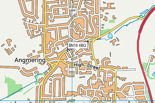 BN16 4BQ map - OS VectorMap District (Ordnance Survey) BN16 4BQ map - OS VectorMap District (Ordnance Survey)