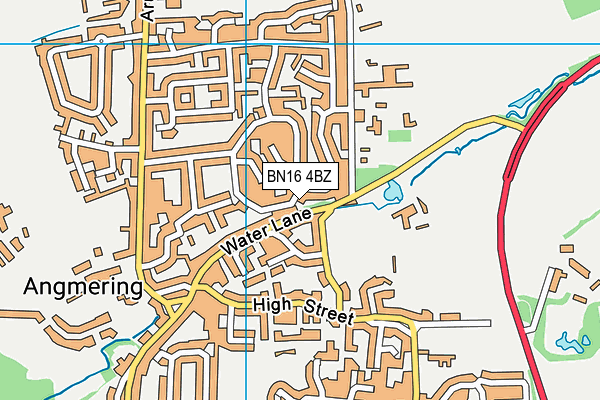 BN16 4BZ map - OS VectorMap District (Ordnance Survey) BN16 4BZ map - OS VectorMap District (Ordnance Survey)