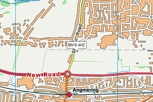 BN16 4HZ map - OS VectorMap District (Ordnance Survey) BN16 4HZ map - OS VectorMap District (Ordnance Survey)