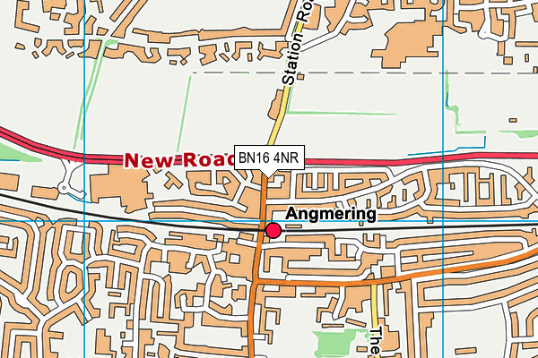 BN16 4NR map - OS VectorMap District (Ordnance Survey) BN16 4NR map - OS VectorMap District (Ordnance Survey)