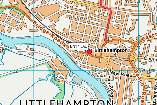 BN17 5AL map - OS VectorMap District (Ordnance Survey) BN17 5AL map - OS VectorMap District (Ordnance Survey)