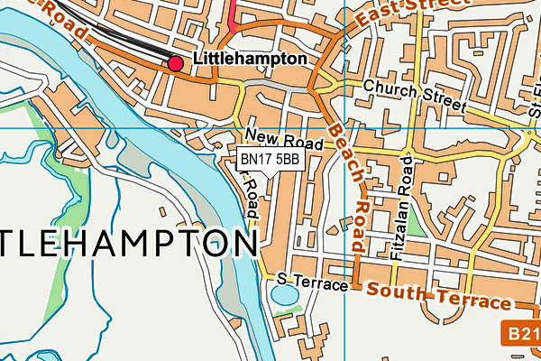 BN17 5BB map - OS VectorMap District (Ordnance Survey) BN17 5BB map - OS VectorMap District (Ordnance Survey)
