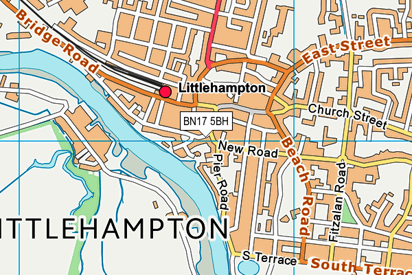 BN17 5BH map - OS VectorMap District (Ordnance Survey) BN17 5BH map - OS VectorMap District (Ordnance Survey)