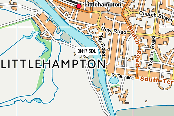 BN17 5DL map - OS VectorMap District (Ordnance Survey) BN17 5DL map - OS VectorMap District (Ordnance Survey)