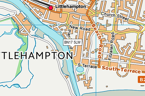 BN17 5LW map - OS VectorMap District (Ordnance Survey) BN17 5LW map - OS VectorMap District (Ordnance Survey)