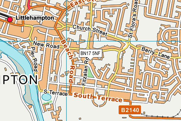 BN17 5NF map - OS VectorMap District (Ordnance Survey) BN17 5NF map - OS VectorMap District (Ordnance Survey)