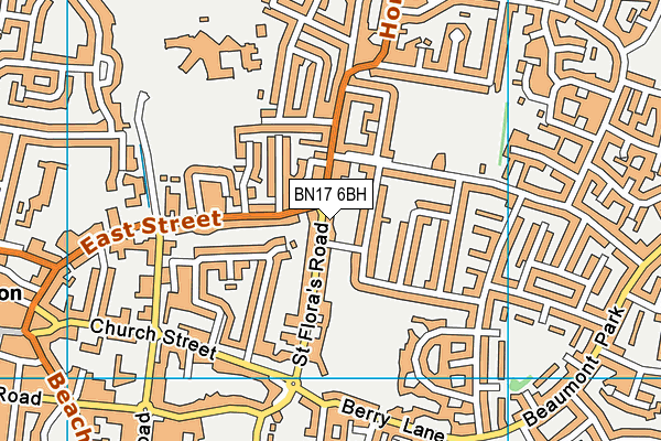 BN17 6BH map - OS VectorMap District (Ordnance Survey) BN17 6BH map - OS VectorMap District (Ordnance Survey)