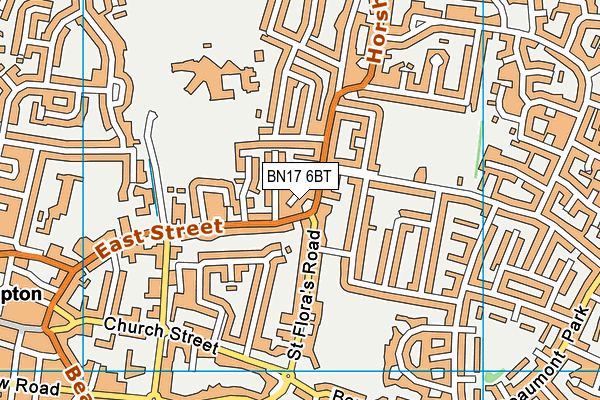 BN17 6BT map - OS VectorMap District (Ordnance Survey) BN17 6BT map - OS VectorMap District (Ordnance Survey)
