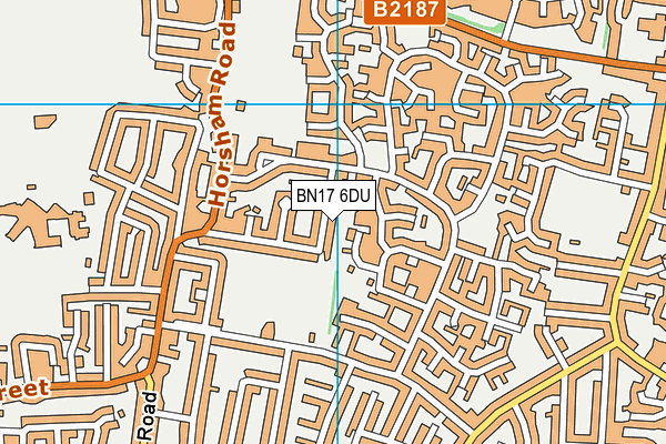 BN17 6DU map - OS VectorMap District (Ordnance Survey) BN17 6DU map - OS VectorMap District (Ordnance Survey)